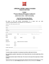 Hotel Ibis - Booking form