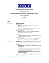 2025 Supplementary Human Dimension Meeting II: Agenda