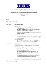 2025 Supplementary Human Dimension Meeting III: Agenda