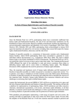 Supplementary Human Dimension Meeting II: Annotated Agenda