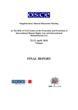 2024 Supplementary Human Dimension Meeting I: Final Report