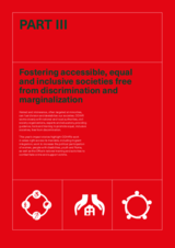 PART 3 - Fostering accessible, equal and inclusive societies free from discrimination and marginalization
