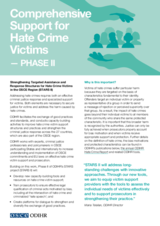 Comprehensive Support for Hate Crime Victims - Phase II