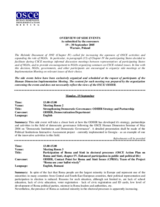 Overview of side events