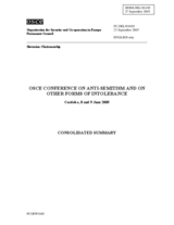 Consolidated Summary of the OSCE Conference on Anti-Semitism and on other Forms of Intolerance