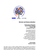 Women and Democratization. OSCE Human Dimension Implementation Meeting background paper