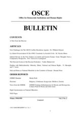 ODIHR Bulletin. Volume 3/2