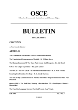 ODIHR Bulletin. Volume 3/3