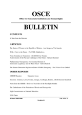 ODIHR Bulletin. Volume 4/1