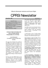 Contact Point for Roma and Sinti Issues Newsletter. Vol. 1, No. 3