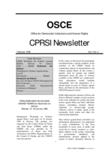 Contact Point for Roma and Sinti Issues Newsletter. Vol. 1, No. 4