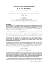 Central Asia and Transcaucasia Newsletter. Vol. 1, No. 2