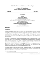 Central Asia and Transcaucasia Newsletter. Vol. 1, No. 4