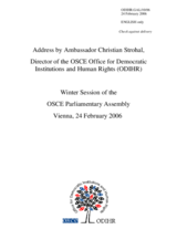 Address by Ambassador Christian Strohal