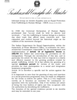 Italy: Country Report on Trafficking in Human Beings