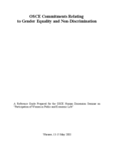 OSCE Commitments Relating to Gender Equality and Non-Discrimination