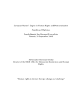 Speech given by Ambassador Christian Strohal