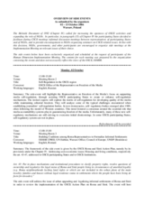 Overview of side events