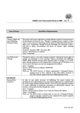 ODIHR Anti-Trafficking Projects 2000