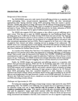 OSCE/ODIHR Anti-Trafficking Unit. Strategy Paper - 2003