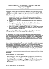 Summary of Internal OSCE Field Staff Meeting on Trafficking in Human Beings Organised by the OSCE/ODIHR. Vienna, 20 June 2000