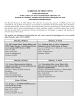 Table of Side Events