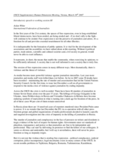 Introductory Speech to Working Session III