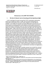 Kurdish Human Rights Project - Submissions to the 2007 OSCE SHDM