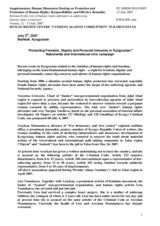 Human Rights Centre in Kyrgyzstan: "Protecting Freedom, Dignity and Personal Immunity in Kyrgyzstan!" - Nationwide and international civic campaign