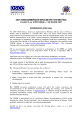 Information for NGOs