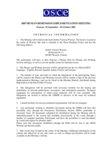 Technical information