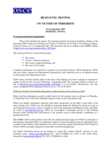 Information for NGOs