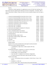 Additional services for side events