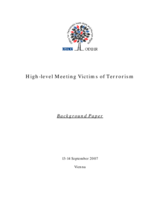 Background Paper on Victims of Terrorism