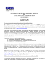 Information for NGOs