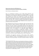 Monitoring within the OSCE Office for Democratic Institutions and Human Rights (ODIHR)