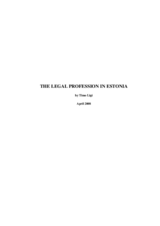 The legal profession in Estonia