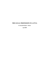 The legal profession in Latvia