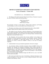 Technical information