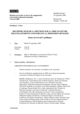 2009 HDIM journal, day 2 (fr)