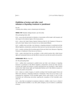 OSCE commitments on torture prevention