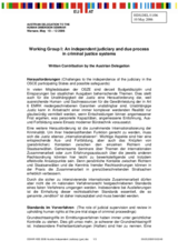 Written contribution