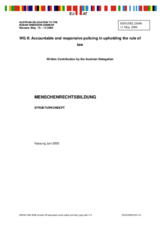 Menschenrechtsbildung - Strukturkonzept