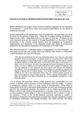 Statement by Mr. James Hamilton, Director of Public Prosecutions