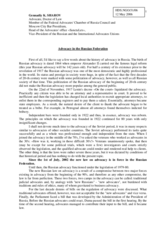 Introductory statement by Mr. Gennadiy K. Sharov