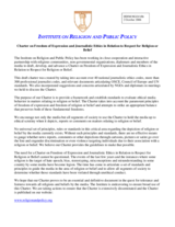 Statement on the Charter on Freedom of Experssion and Journalistic Ethics in Relation to Respect for Religion or Belief