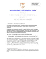 Charter on Freedom of Expression and Journalistic Ethics in Relation to Respect for Religion or Belief