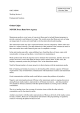 Statement on "Roma Media & Roma"