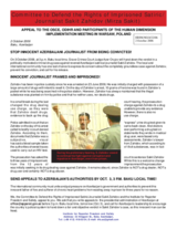 Appeal of the Committee to Defend the Rights of Imprisoned Satiric / Journalist Sakit Zahidov (Azerbaijan)