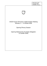 Opening statement (de)